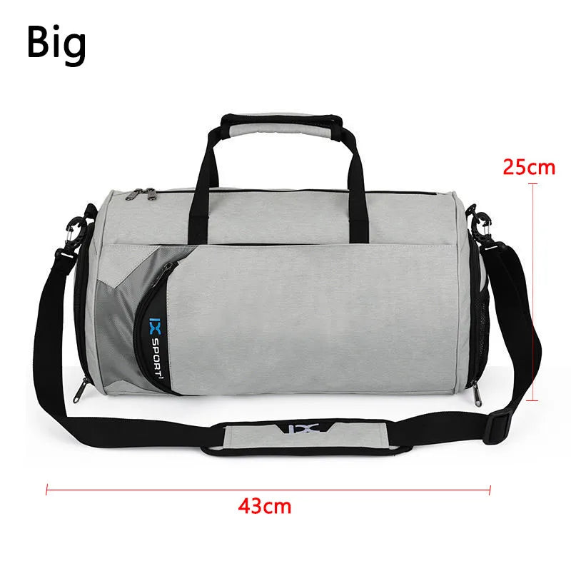 Bolsa Grande de Gimnasio IX - Bolsa de Fitness Húmeda y Seca para Entrenamiento, Men Yoga, con Compartimento para Zapatos, Bolsa Multifuncional para Viaje, Entrenamiento y Natación, Bolsas de Hombro y Mano