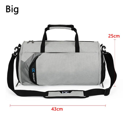 Bolsa Grande de Gimnasio IX - Bolsa de Fitness Húmeda y Seca para Entrenamiento, Men Yoga, con Compartimento para Zapatos, Bolsa Multifuncional para Viaje, Entrenamiento y Natación, Bolsas de Hombro y Mano