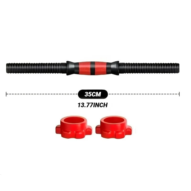 Conector Universal para Barra de Pesas con Tuerca de Acople de Goma – Accesorio para Entrenamiento de Fuerza en Casa