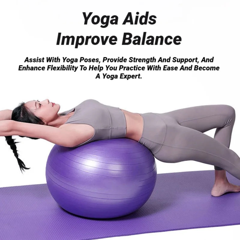Pelota de Yoga Pilates Grande Soft PVC 45CM-95CM para Gimnasio - Pelota de Ejercicio para Entrenamiento Fitness, Engrosada y a Prueba de Explosión, Equipo de Balance para el Hogar.