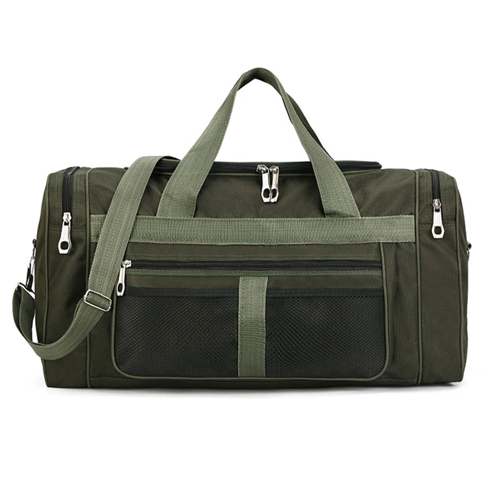 Bolsa Deportiva de Viaje para Hombre - Bolsa de Gimnasio Oxford con Separación Húmeda y Seca, Mochila Deportiva de Gran Capacidad para Yoga, Entrenamiento, Fitness y Equipaje