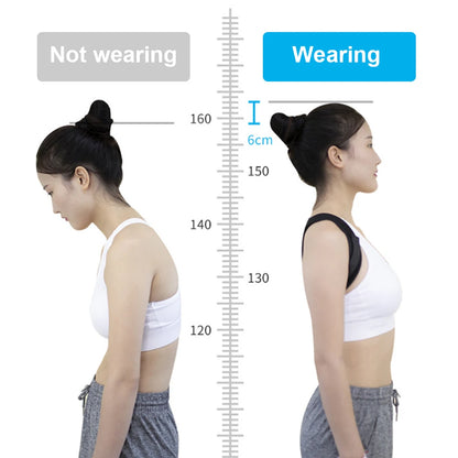 Corrector de Postura Ajustable – Soporte para Espalda Alta, Cuello y Hombros, Cinturón de Soporte para Mujeres y Hombres, Soporte para la Columna Vertebral