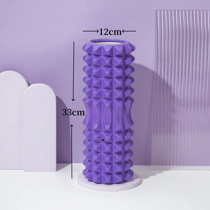 Rodillo de Espuma 33/45cm en Forma Tridimensional para Yoga – Escultura Corporal, Masaje Muscular Total del Cuerpo, Relajante para el Hogar, Gimnasio, Rehabilitación Deportiva