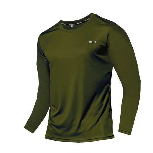 Camiseta de Manga Larga de Seda Hielo para Hombre – Verano 2023, Nueva, de Secado Rápido, Transpirable, para Aire Acondicionado, Protección Solar, Running y Ropa Exterior