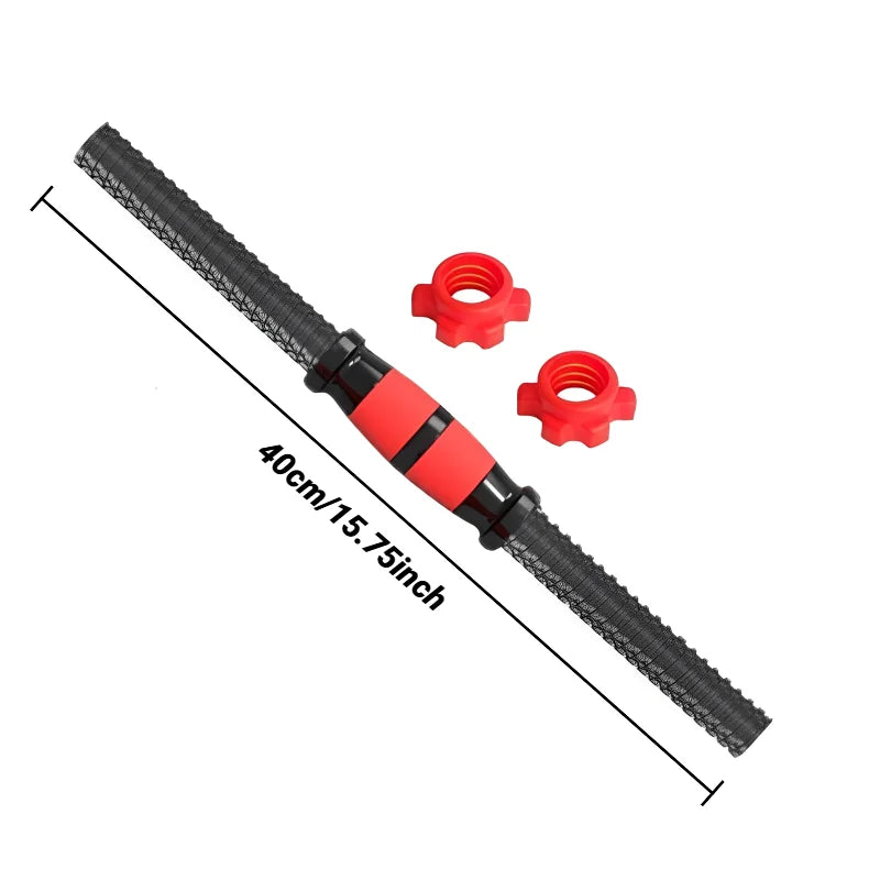 Conector Universal para Barra de Pesas con Tuerca de Acople de Goma – Accesorio para Entrenamiento de Fuerza en Casa