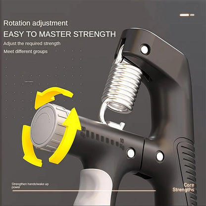 Fortalecedor de Agarre de Mano 10-100Kg - Expansor de Muñeca, Ejercitador de Dedos para Entrenadores, Recuperación Muscular, Entrenamiento de Fuerza en Gimnasio, Agarrador de Mano