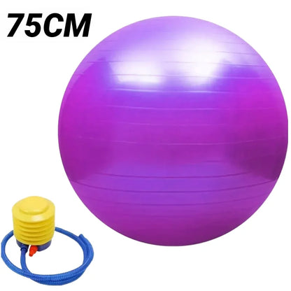 Pelota de Yoga Pilates Grande Soft PVC 45CM-95CM para Gimnasio - Pelota de Ejercicio para Entrenamiento Fitness, Engrosada y a Prueba de Explosión, Equipo de Balance para el Hogar.