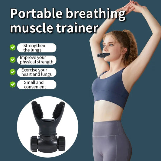 Nuevo Ejercitador de Respiración para Pulmón - Dispositivo Portátil para Ejercicio de Respiración, Dispositivo de Resistencia Ajustable para Entrenamiento de Resistencia y Fitness