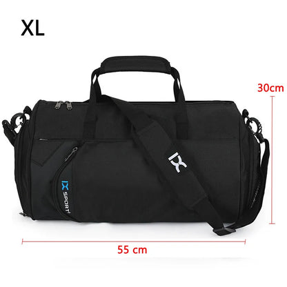 Bolsa Grande de Gimnasio IX - Bolsa de Fitness Húmeda y Seca para Entrenamiento, Men Yoga, con Compartimento para Zapatos, Bolsa Multifuncional para Viaje, Entrenamiento y Natación, Bolsas de Hombro y Mano