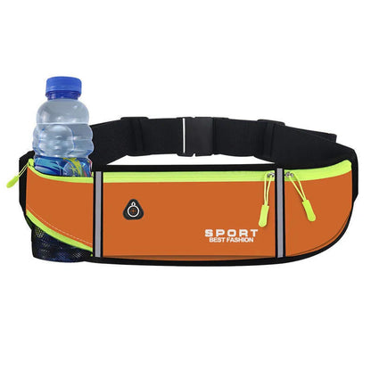 Bolsa de Cintura para Running – Bolsa Ligera y Impermeable con Tira Reflectante, Riñonera Deportiva Ajustable con Correa Elástica para Gimnasio y Running